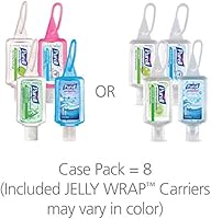PURELL 3909-09-ECSC Advanced Hand Sanitizer Portable Bottles - 1 oz. Variety Pack Travel Sized Jelly Wrap Bottles (Case of 8)