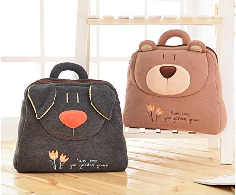 Metoo Kid's Backpack Cartoon Plush Toy School Shoulder Bag Lunch Box 12" inches Bear Gray Brown ~ USA SELLER FAST SHIPPING!!