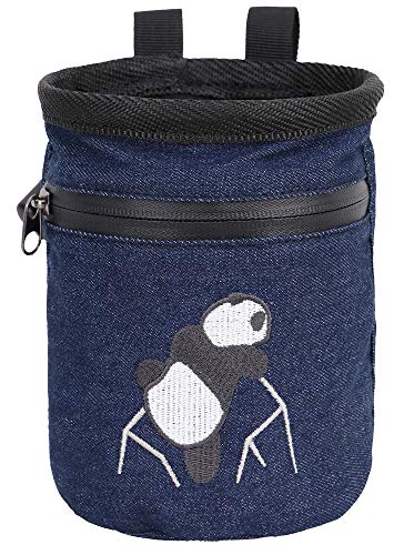 AMC(TM Climbing Panda Compact Chalk Bag,Cowboy Blue
