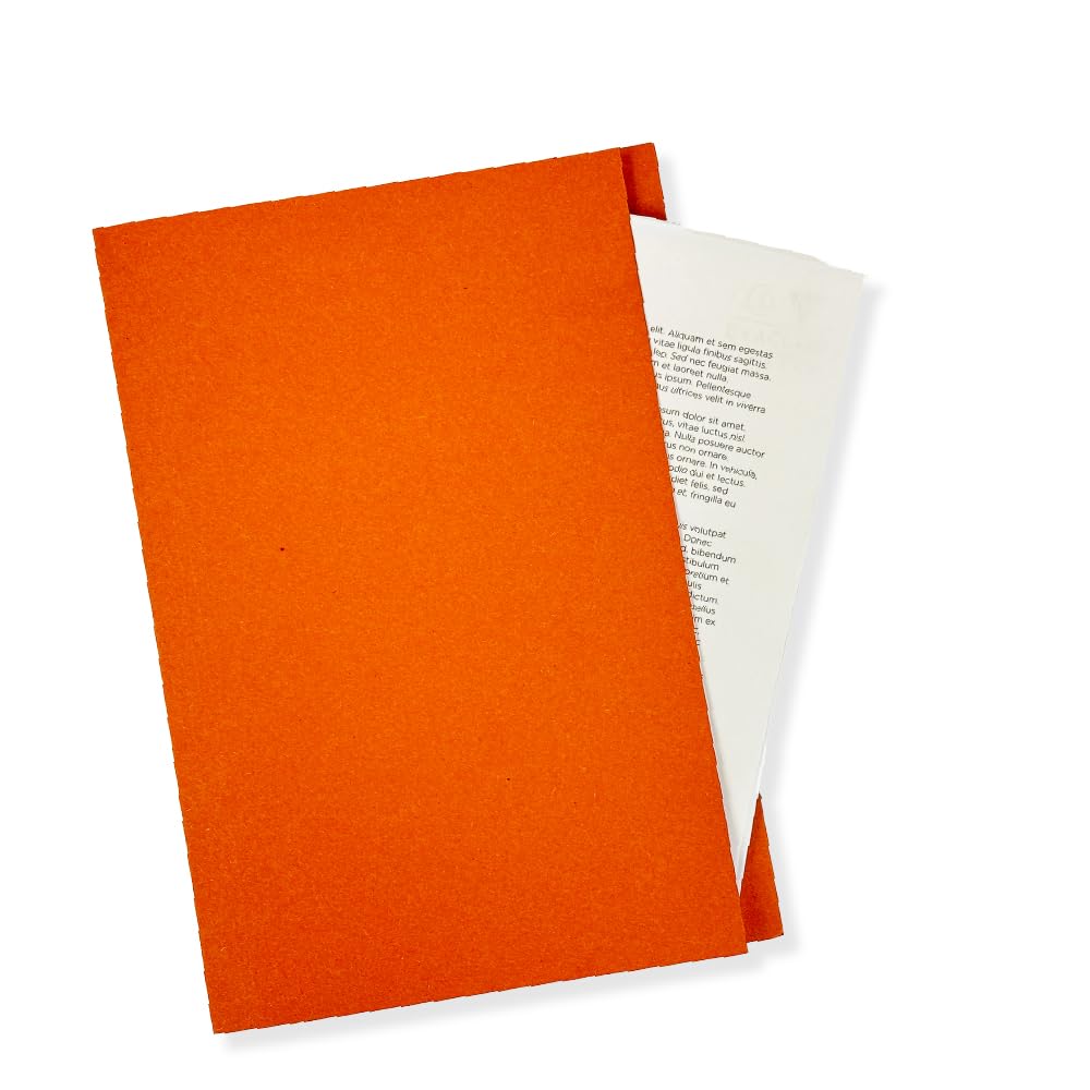 Exacompta - Ref FS315-ORGZ - Guildhall - Square Cut Folder, 35 x 24.2cm, 315gsm Premium Heavyweight Manilla, Holds A4 & Foolscap Documents, Blue Angel Certified - Orange, Pack of 100
