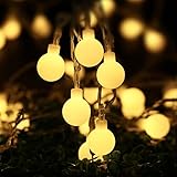 Icicle Globe Lights String, 33ft/10m 100 LED String Lights, Safe Low Voltage DC, String Light Bulbs for Home, Patio, Wedding, Xmas, Holiday Celebration Decoration (Warm White)