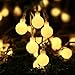 Icicle Globe Lights String, 33ft/10m 100 LED String Lights, Safe Low Voltage DC, String Light Bulbs for Home, Patio, Wedding, Xmas, Holiday Celebration Decoration (Warm White)