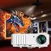 Video Projector - InnerTeck IT450 2500 Lumens 1280x800 Resolution Home Projector Support 1080P for Home Cinema Theater TV Laptop Game iPad iPhone Android Smartphone by USB/HDMI/ATV/AV/YPBPR/VGA-White