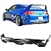 IKON MOTORSPORTS Rear Bumper Lip Compatible With 2005-2006 ACURA RSX, Polyurethane (PU) Unpainted Black Finisher