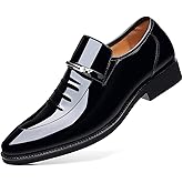 TBDZBXT Men's Dress Shoes Business Shoes Patent Leather Formal Derby Fashion Oxford Tuxedo Shoes