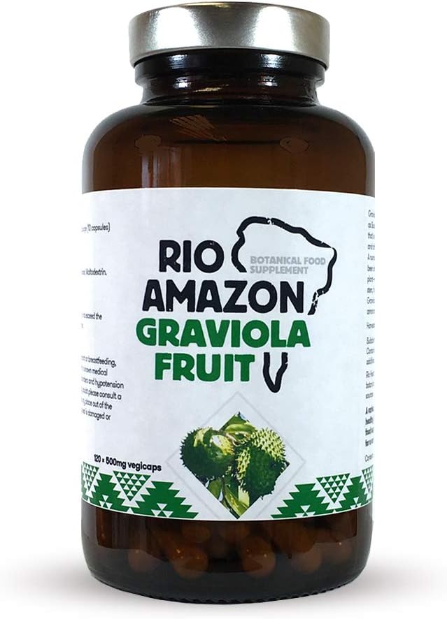 Rio Amazon 500 mg Graviola Fruit Extract Pack of 120 Capsules Amazon.co.uk Health & Personal Rio Amazon 500 mg Graviola Fruit Extract Pack of 120 Capsules Amazon.co.uk Health & Personal