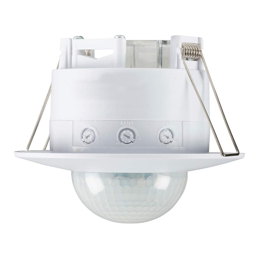 Knightsbridge Recessed PIR Sensor, White, Diameter – 110 Height-90 Projection-34