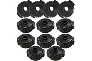 kingsea Black Plastic Cymbal Nuts, 8mm Quick-set Cymbal Nut for Percussion Drum Kit,quick release cymbal nuts,cymbal quick release, for Percussion Replacement Kitparts (12pack)