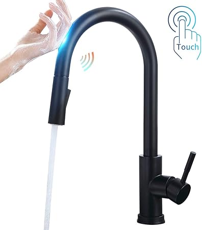 Owofan Touch On Kitchen Faucets With Pull Down Sprayer Single