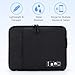 Cable Organizer Bag, Jelly Comb Electronics Organizer Travel Accessories Cord Organizer Cable Storage Bag for Charging Cable, Power Bank, Tablet (Up to 11'')and More-(Black)