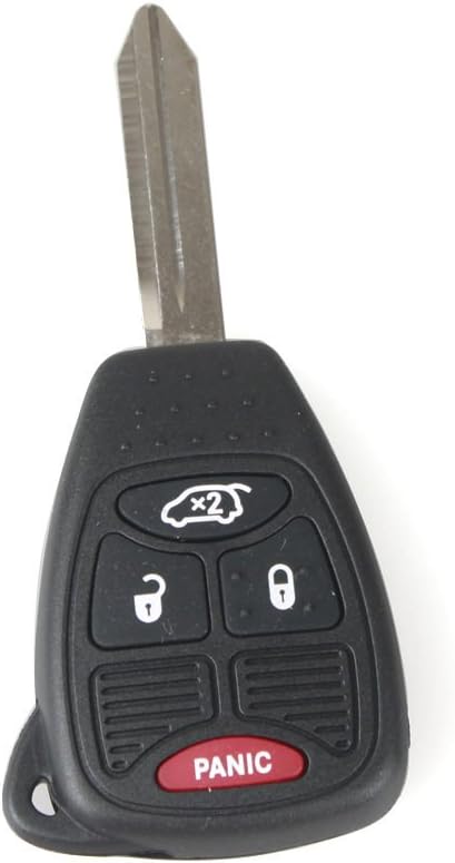 Amautolucky 4 Buttons Replacement Keyless Entry Remote Key Fob Uncut Combo For Jeep Grand Cherokee