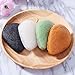 Konjac Sponges 4 Pack, 100% Pure Natural Konjac Sponge Set for Face, Skin, Body Massage. Deep Cleans Pores for Beautiful Skin. Colors Red, Black, White, Green from PIXNOR