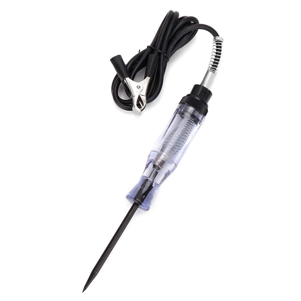 Car Voltage Tester Detector Probe Tools with Extended Spring Test Leads Light Lamp Circuit Tester Car Auto Electrical Voltage Test Pen 6-24 V