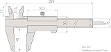 Mitutoyo MIT530-104 Vernier Caliper 0-150mm 0-6" Dual-Scale view 5