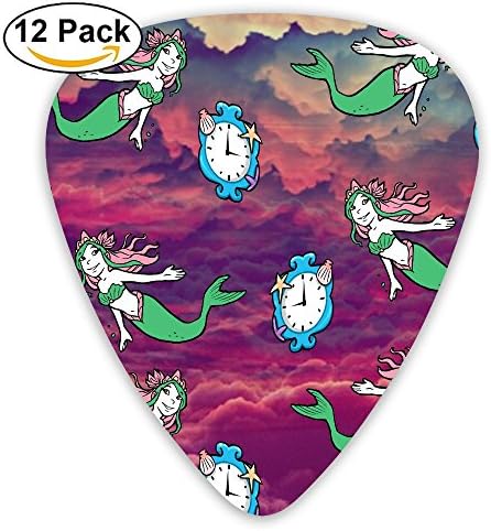 CharmingHouse Mermaid And Alarm Clock 12 Pieces Of Personalized Guitar Picks.