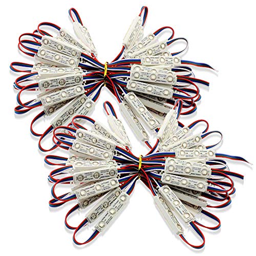 Crystal Vision Korean Genuine 5050 Bright LED Module Store Front Window Kit/Plug-in and Play Pre-installed/ 100W Made in Korea w/Warranty (RGB 50ft)