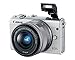 Canon EOS M100 Mirrorless Camera w/ 15-45mm Lens - Wi-Fi, Bluetooth, and NFC Enabled (White)