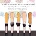 Ammiy Lospu HY 18-Piece Rose Golden Makeup Brushes Wood Handle Kabuki Makeup Brush Set