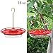 Juegoal 16 oz Hanging Hummingbird Feeder with 8 Feeding Ports
