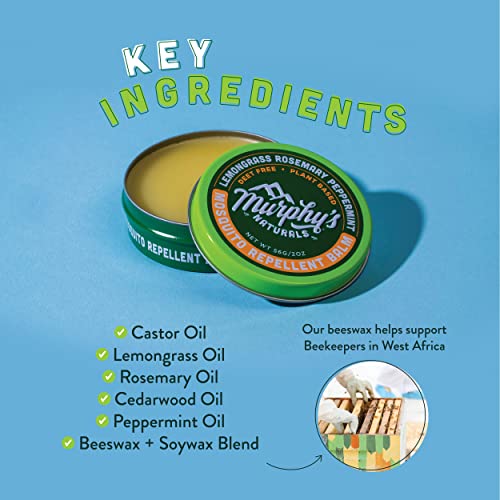 Murphy's Naturals Mosquito Repellent Balm Plant Based, All Natural