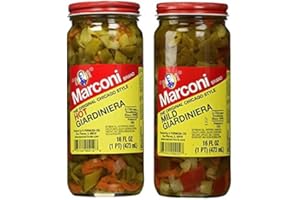 Marconi The Original Chicago Style Hot & Mild Giardiniera 16 oz (Variety Pack)