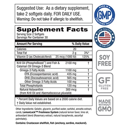 Krill Omega3 10x More EPA and DHA Super Formula by Purity Products