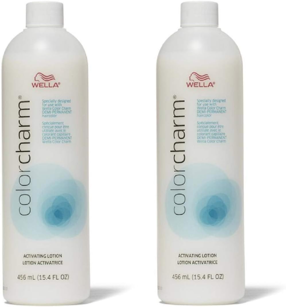 Color Charm Activating Lotion Demi Permanent Hair Color 15.4 oz (2 Pack)