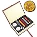 Powstro Stamp Seal Sealing Wax kit, Retro Classic Vintage Seal Wax Stamp Seal Maker Stick Gift Box Set (Hogwarts)