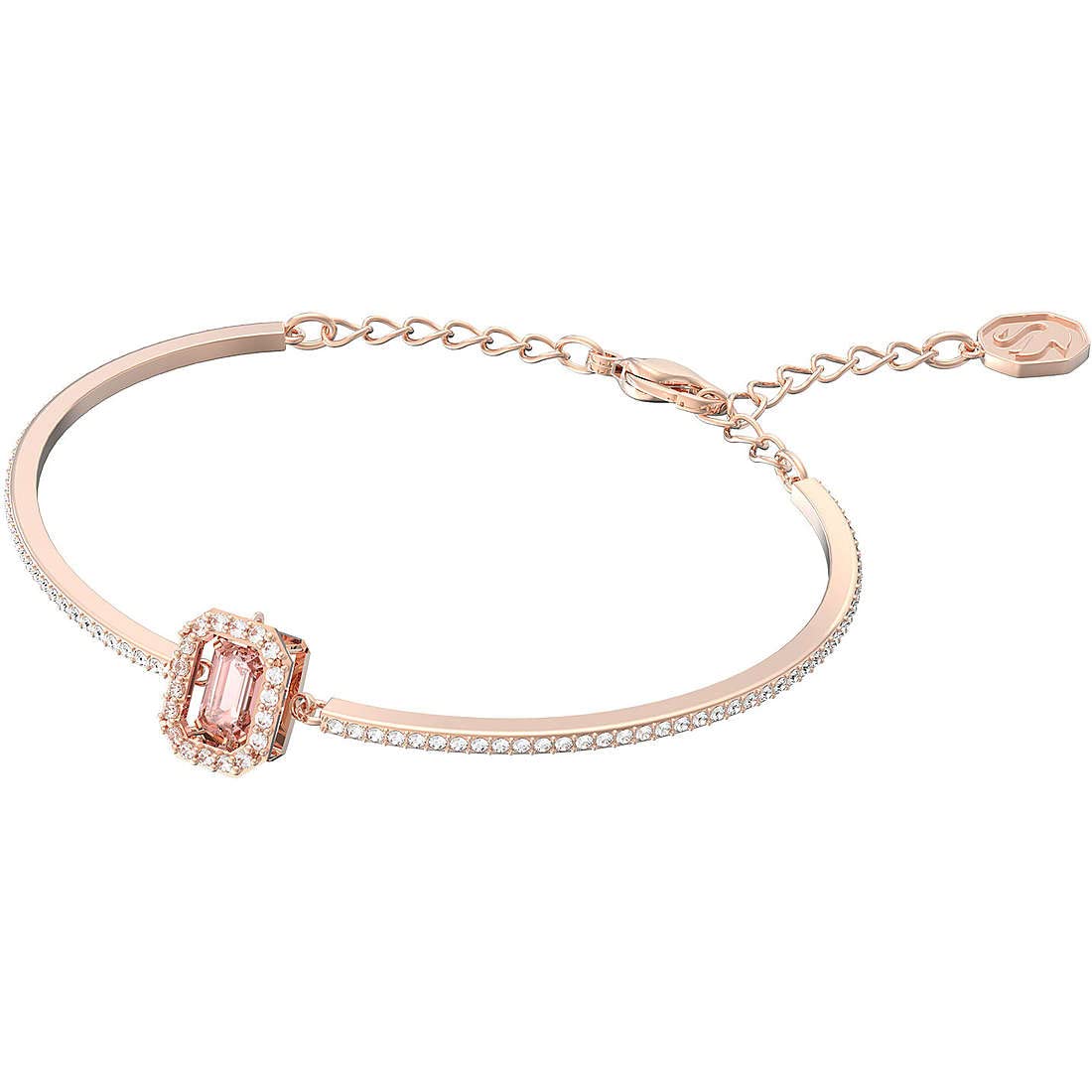 Swarovski Una Bangle Rose Gold Tone Finish
