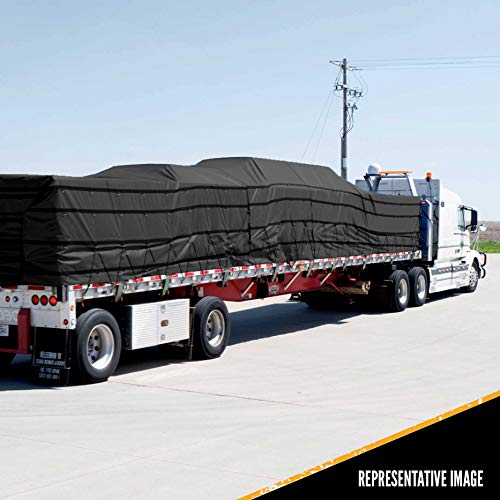 US Cargo Control Heavy Duty Lumber Tarp 16 Feet x 28 Feet with 4 Foot Drop and Flap Strong