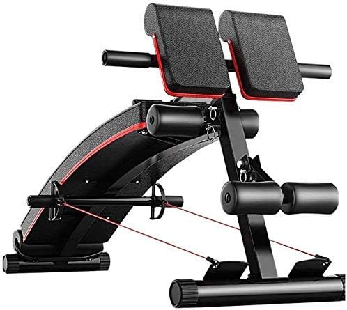 調整可能なシットアップベンチワークアウトabベンチ ホームジム 傾斜 好評 下降 フラットベンチプレス 最大負荷440ポンドに最適 レッグリフト 全身フィットネス 腹筋