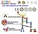 Marble Run Game Translucent Marble Maze STEM Educational Marble Race Track Building Construction Toys, Perfect for Boys and Girls Age 3 4 5 6 + Year Old - 102 Marbulous PCS + 40 Glass Marbles