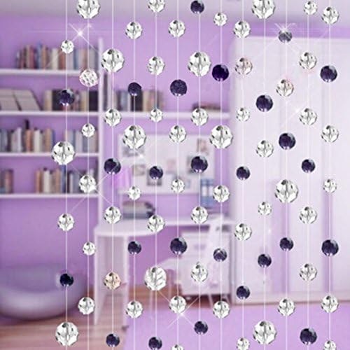 Home Decoration Crystal Bead Curtain Crystal Bead Curtain Ambilight (violet)