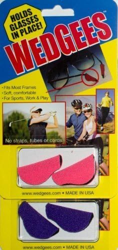 Wedgees Eyeglass Retainers and Eyewear Holders (4+1) Pack Pink &amp; Purple by Wedgees