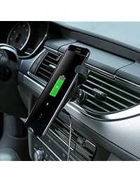 Lwter Qi   Cargador rápido inalámbrico para coche para teléfonos móviles i XS XS Max Xr X 8 8plus Samsung Galaxy S7 S8 S9 Note 5 7 8