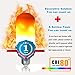 LED Flame Effect Light Bulb 5W 1300K Flame LED Bulbs with Upside Down Effect 3 Modes Flame Light Bulb E26 Based for Halloween Home/Hotel/Bar Party Decoration by LUXON