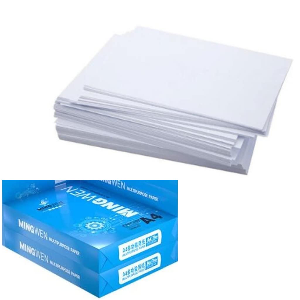 CHSYOO 1000 Sheets A4 White Office Laser and Inkjet Papers for Printer Copier, 210mm × 297mm, 70gsm, Paper for Printing Copying scanning Writing