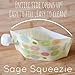Sage Spoonfuls Squeezie 12 Piece Reusable Food Pouch, Monkey/Fruit Dots