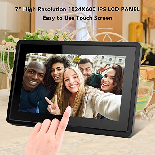 Feelcare 7 Inch 16GB Smart WiFi Digital Picture Frame, Send Photos or