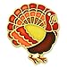 PinMart's Thanksgiving Turkey Fall Enamel Lapel Pin