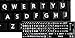 English US Large Letters Black Keyboard Stickers