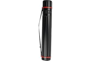 Aosekaa Expandable Poster Tube Document Storage Holder with Adjustable Shoulder Strap Telescopic Drawing Storage Tube for Drafting