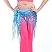BellyLady Belly Dance Hip Scarf Shawl With Fringe Tribal Triangle Tassles Wrap-Black
