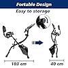 TOLEAD-Exercise-Folding-Bike-2-in-1-Magnetic-Upright-Recumbent-F-bike-with-Arm-Resistance-Bands-Heart-Monitor-and-Adjustable-Seat-Perfect-for-Home-WorkoutIndoor-Gym-BlackImproved-Version TOLEAD Magnetic Resistance Exercise Bike Upright Foldable Bikes with LCD Monitor Adjustable Seat Heart Rate Monitors…