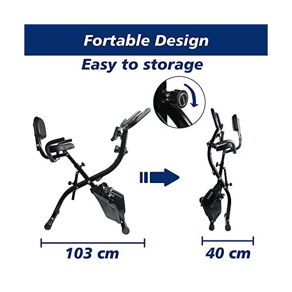 TOLEAD-Exercise-Folding-Bike-2-in-1-Magnetic-Upright-Recumbent-F-bike-with-Arm-Resistance-Bands-Heart-Monitor-and-Adjustable-Seat-Perfect-for-Home-WorkoutIndoor-Gym-BlackImproved-Version TOLEAD Magnetic Resistance Exercise Bike Upright Foldable Bikes with LCD Monitor Adjustable Seat Heart Rate Monitors…