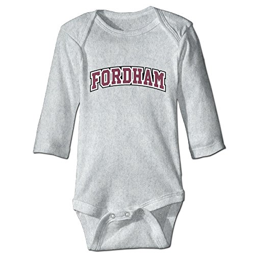 DETED Fordham Logo University Fashion Baby Girls Boys Climb Jumpsuit Ash