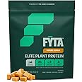 FYTA Vegan Protein Powder - Vanilla Protein Powder Plant Based with Better Taste & Texture Than Whey Protein - Non-GMO & Dairy Free Protein Powder Vegan for Women & Men - Caramel Vanilla 630g