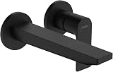 Hansgrohe Rebris E Basin Mixer Tap Concealed Wall Mount 20cm Matt Black view 1