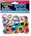 Paste On Wiggle Eyes 20mm 50/Pkg-Black on Neon