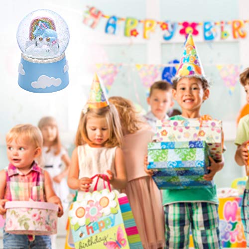 image for J JHOUSELIFESTYLE Unicorn Snow Globe Musical for Kids, Sleeping Unicor